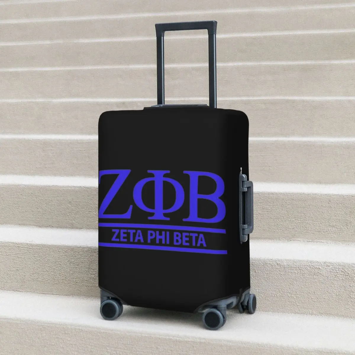 

Zeta Phi Beta Greek Letter 1920 ZOB Suitcase Cover Protection Elastic Travel Luggage Protector Covers for 18-32 Inch