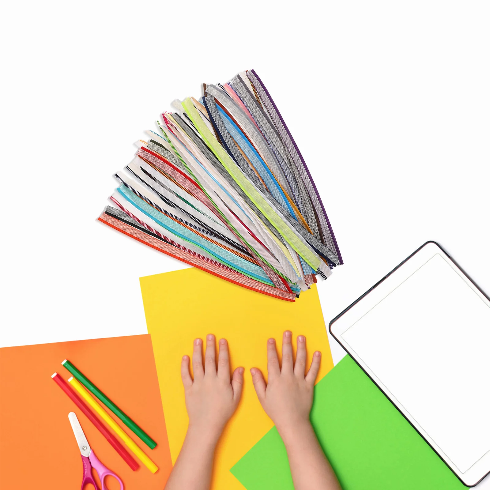 48 قطعة من عصابات ربط الكتب مجموعة عصابات النهاية سهلة التصاق بطول قابل للتعديل لألبومات الغلاف الصلب والمجلات وأغطية السجلات #3