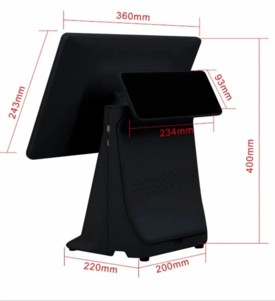 آلة متكاملة POS تعمل باللمس الأكثر مبيعًا في المصنع لعام 2024، Win10/11، Android 11/12/13/14، أنظمة نقاط البيع للمطاعم/السوبر ماركت