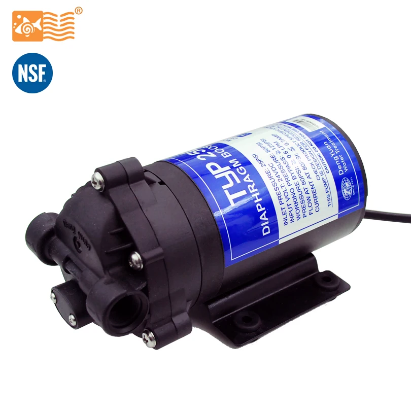 Coronwater RO 24V 50gpd pompe de surpression d'eau 2500NH augmenter la pression du système d'eau par osmose inverse