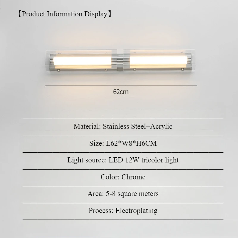 

SANDYHA Italian Retro Wall Lamp Stainless Steel Design Acrylic Lampshade Led Light Living Room Bedroom Decoration Study Lighting