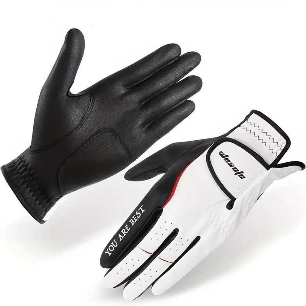 Rain-resistant Golf Glove Men\'s Golf Glove Left Hand Rain Grip All Weather Durable Breathable Non-slip Faux for Golfer for Wet