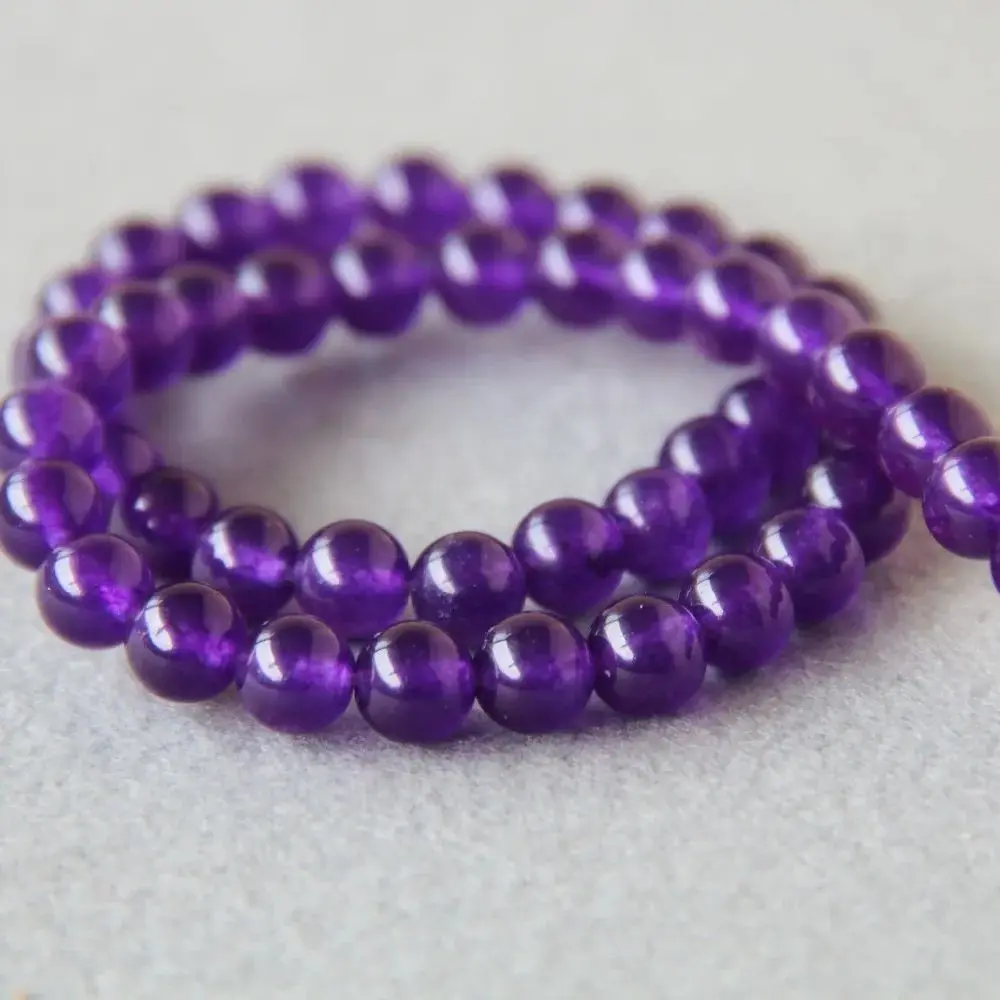 

8mm Accessory Craft Purple Kunzite Semi Finished Stones Balls Gifts Round Beads DIY Beads 15inch Jewelry Making Design Wholesale