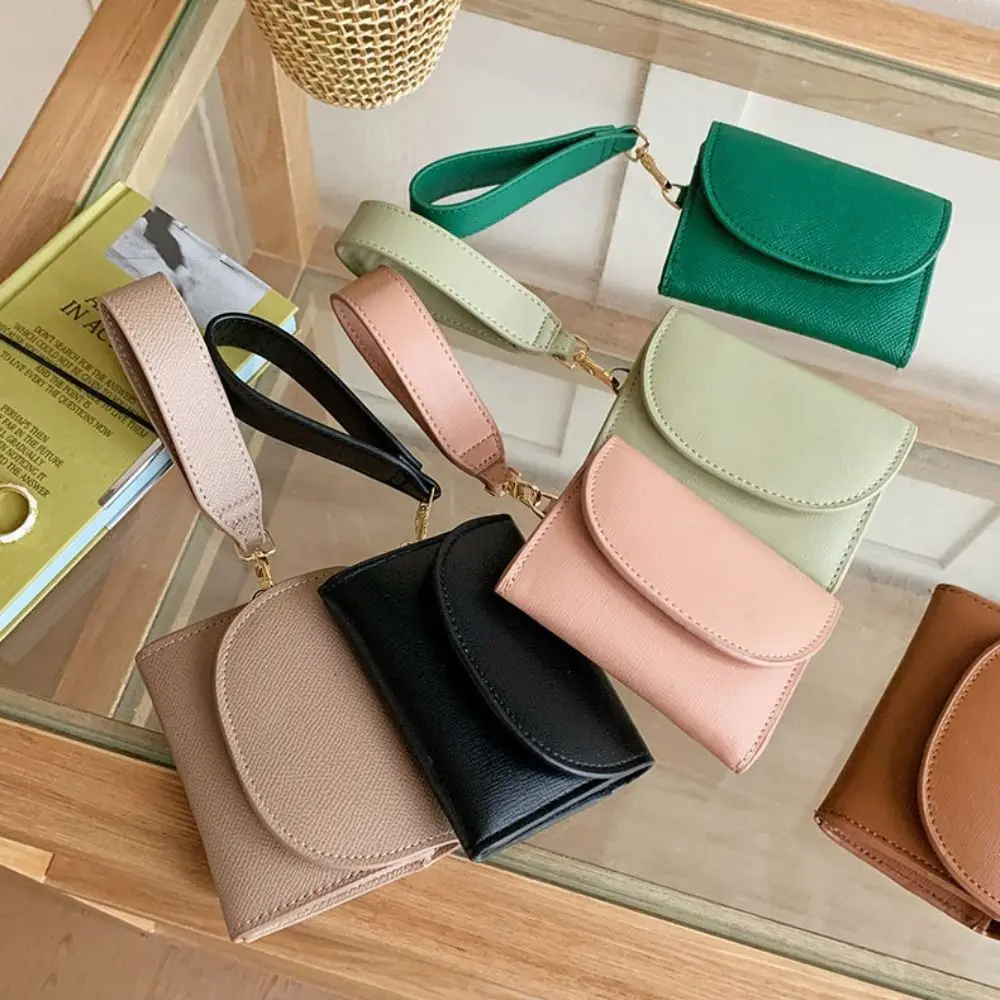 تصميم الأزياء الكورية نمط واسعة حزام المحفظة محفظة قصيرة مخلب عملة الحقيبة رقيقة جدا متعددة فتحة بطاقة حقيبة السفر