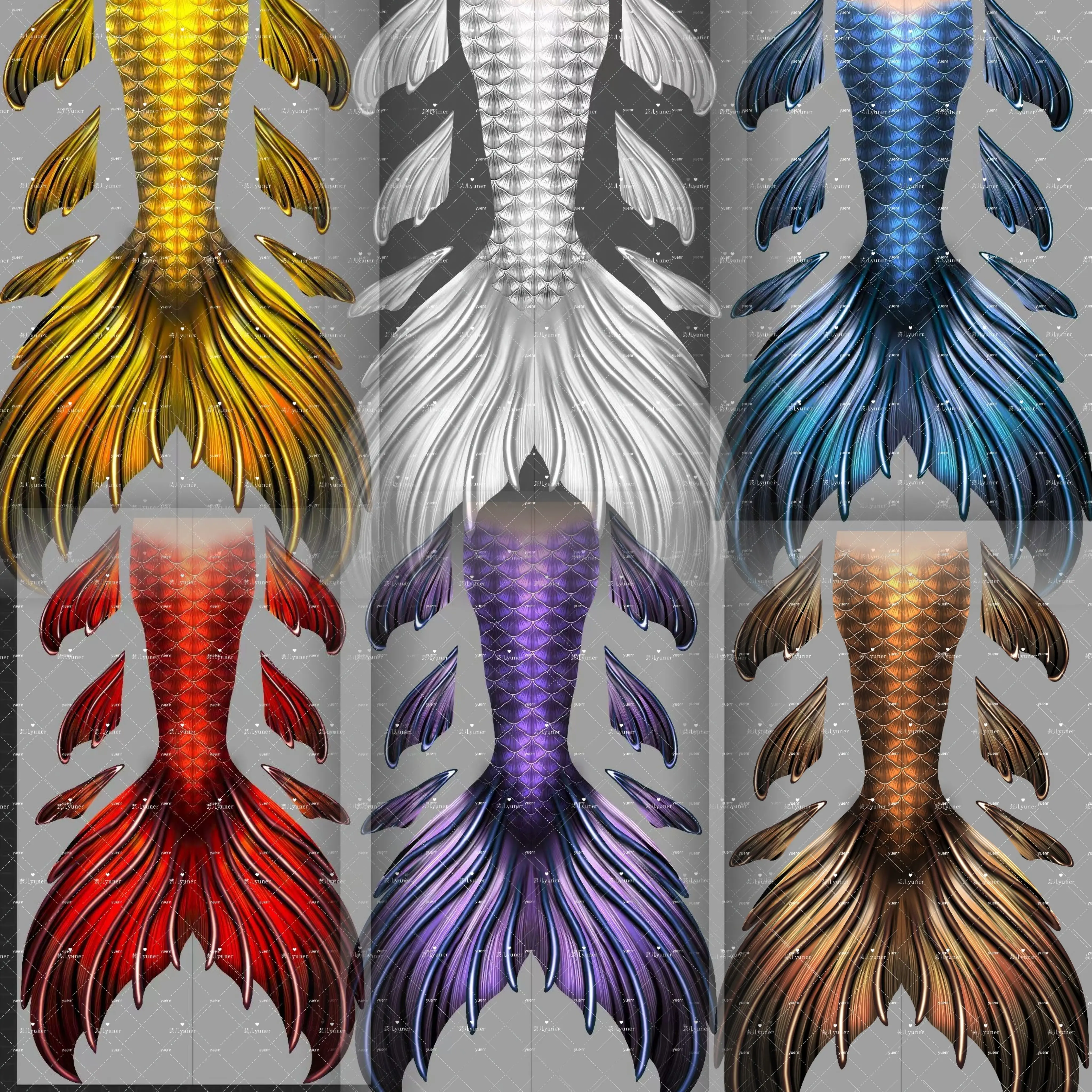 

Professional Anti-life Mermaid Tail Adult Mermaid Swimsuit Aquarium Diving Show Shooting Cosplay Original Design Production