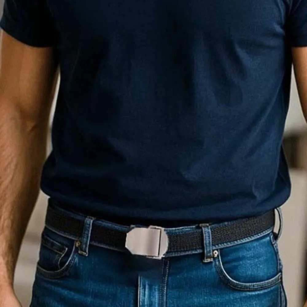 

Регулируемый мужской тканый ремень контрастного цвета, однотонный холщовый пояс с текстурой, автоматическая пряжка, прочный тканевый ремень из сплава, подарки