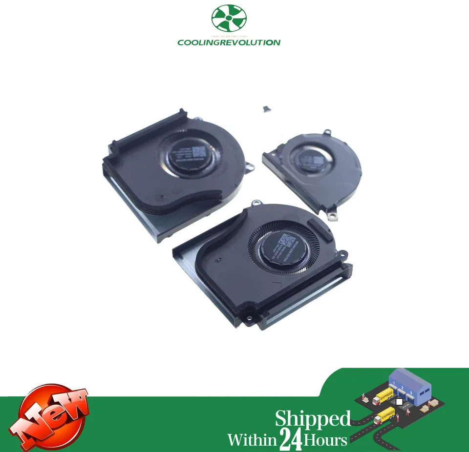CPU+GPU冷却ファンと小型ファン。ASUS Strix G16 G614J Laptop CPU GPU Cooling Fan for ASUS ROG Strix G614J G634J G614JI