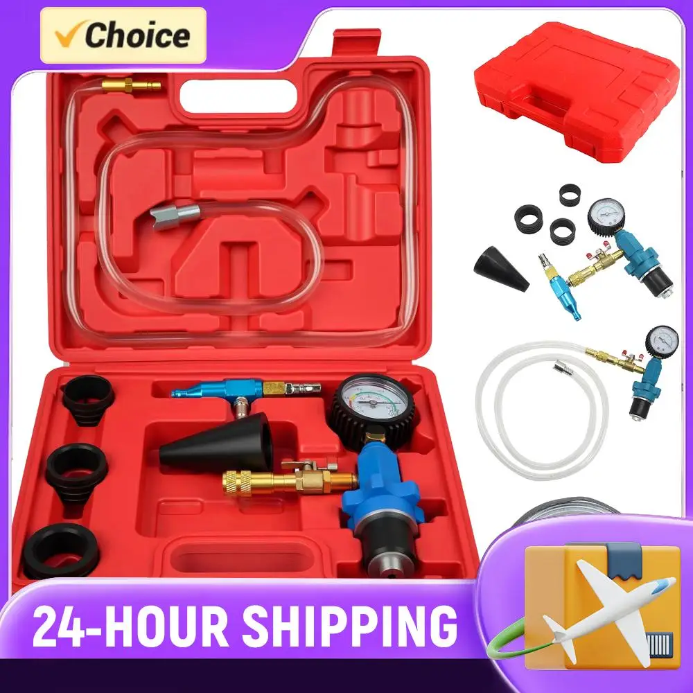 

Cooling System Vacuum Purge Radiator Coolant Refilling Kit Coolant Refill Kit Auto Car Radiator Coolant Purging Tools Set