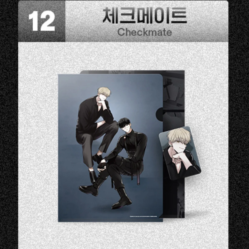 [Official Original BWRT Themed MD] Checkmate Clear File+Black Tiger Photo Card set Korea bl comic