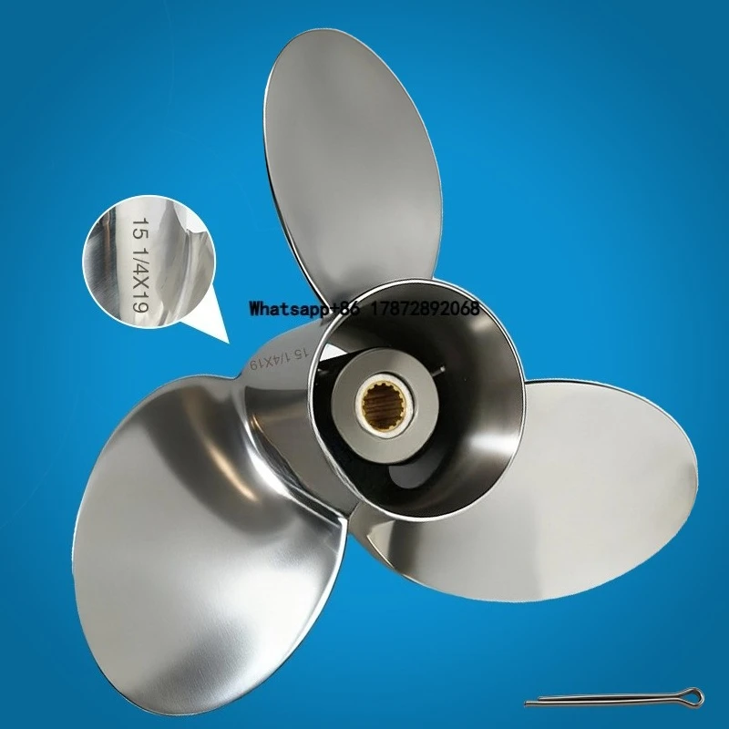 

115-230 Marine Engine Propeller 58133-ZY3-A19LX Raw Interchangeable Hub 15 1/4*19 3-Blade Outboard Prop