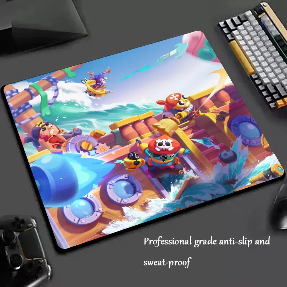 Game B-Bra-wlS S-Sta-rs Mouse Pad Cartoon rubber Small mouse pad desktop computer office keyboard e-sports ROGs game