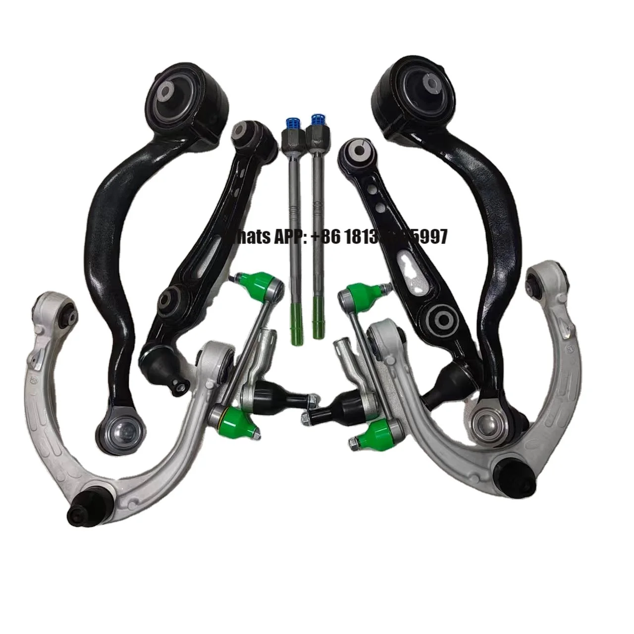 

Комплект рычагов управления передней пневмоподвеской (12 шт.) с тягами стабилизатора и наконечниками рулевых тяг для Land Rover Range Rover L405 L494 LR034220