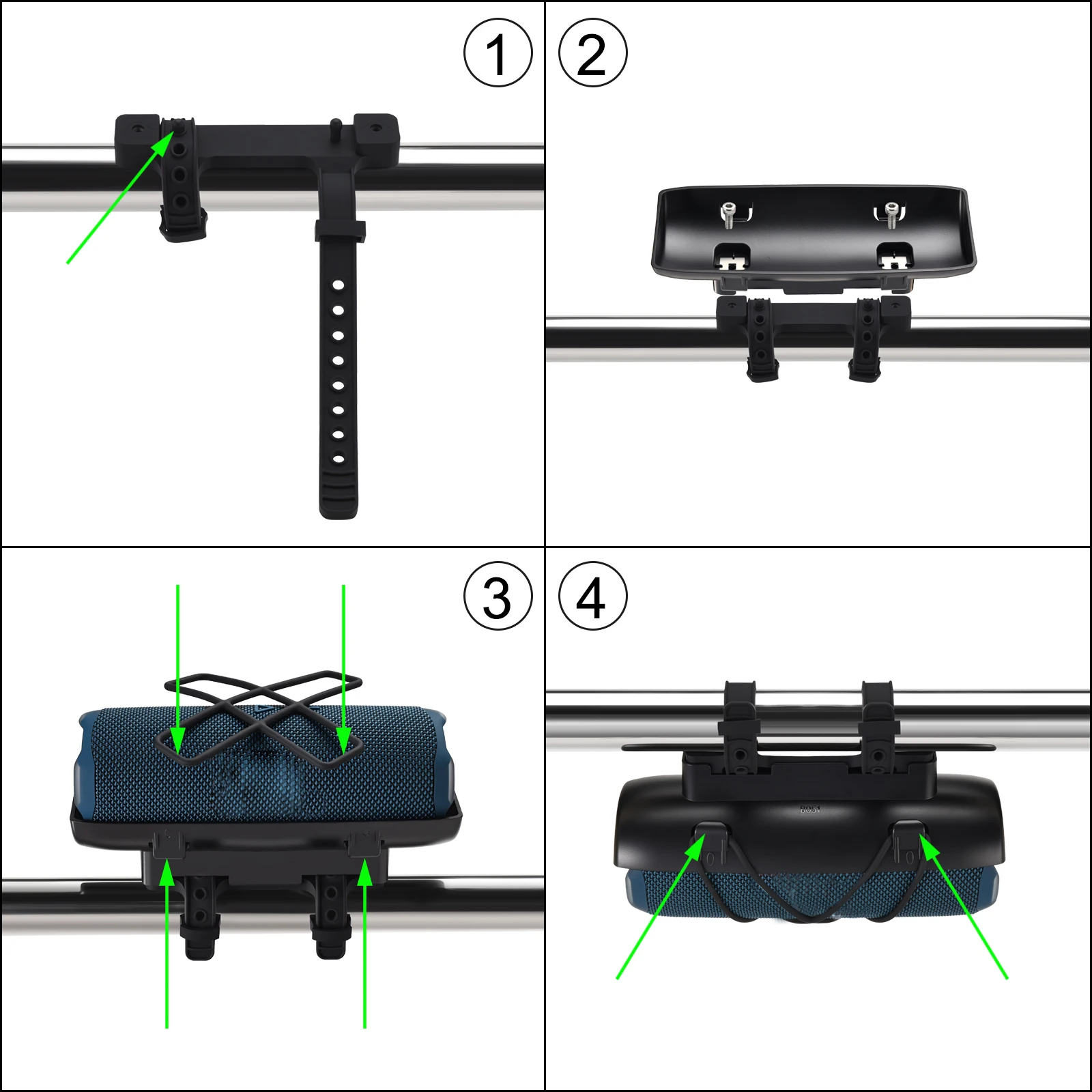 Suporte Portátil para Caixa de Som de Bicicleta e Carrinho de Golfe, Suporte de Bicicleta para Caixa de Som JBL FLIP 7/6/5/4/3 BT