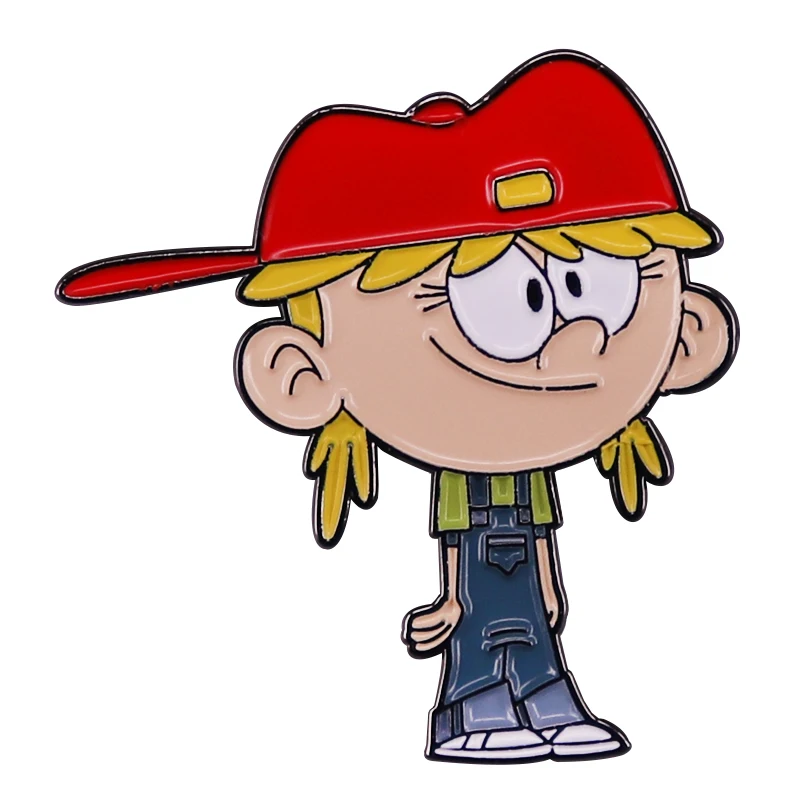 الكرتون لانا بصوت عال البيت المينا دبوس الكرتون فتاة بروش شارة لحقيبة الظهر موضة مجوهرات هدية #1