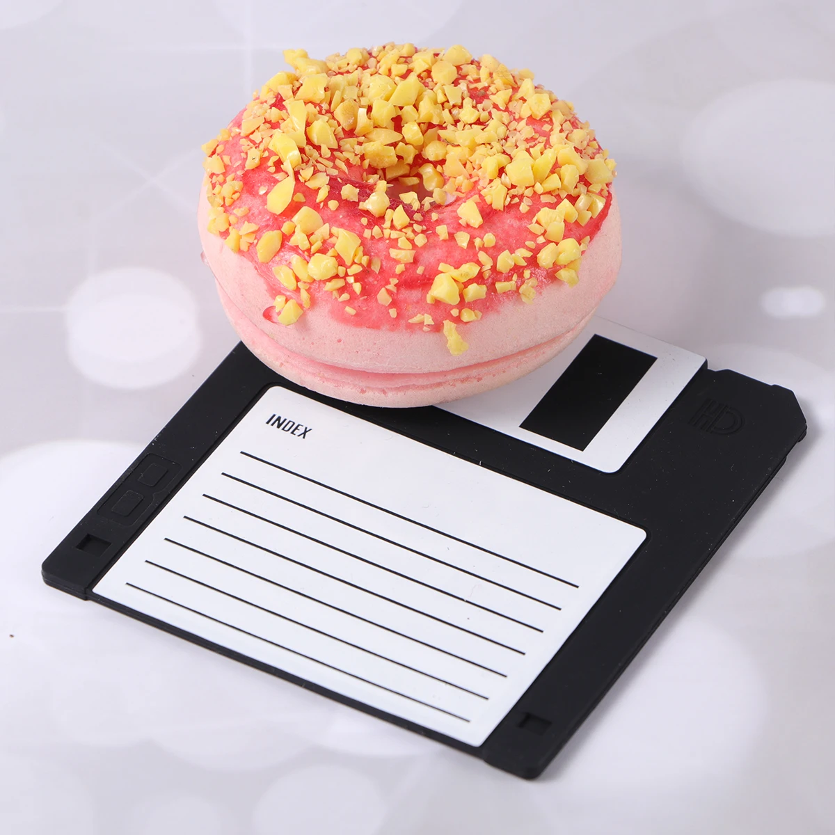 

6PCS Silicone Heat Insulation Tableware Writable Floppy Disk Heat Insulation Tableware Cup Tray Home Kitchen Use