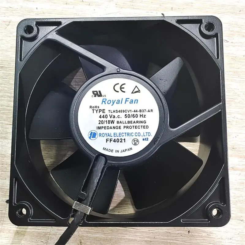 

New Cooling Fan For Royal Fan 12038 TYPE TLHS459CV1-44-B37-AR 440V 20W All Metal Fan