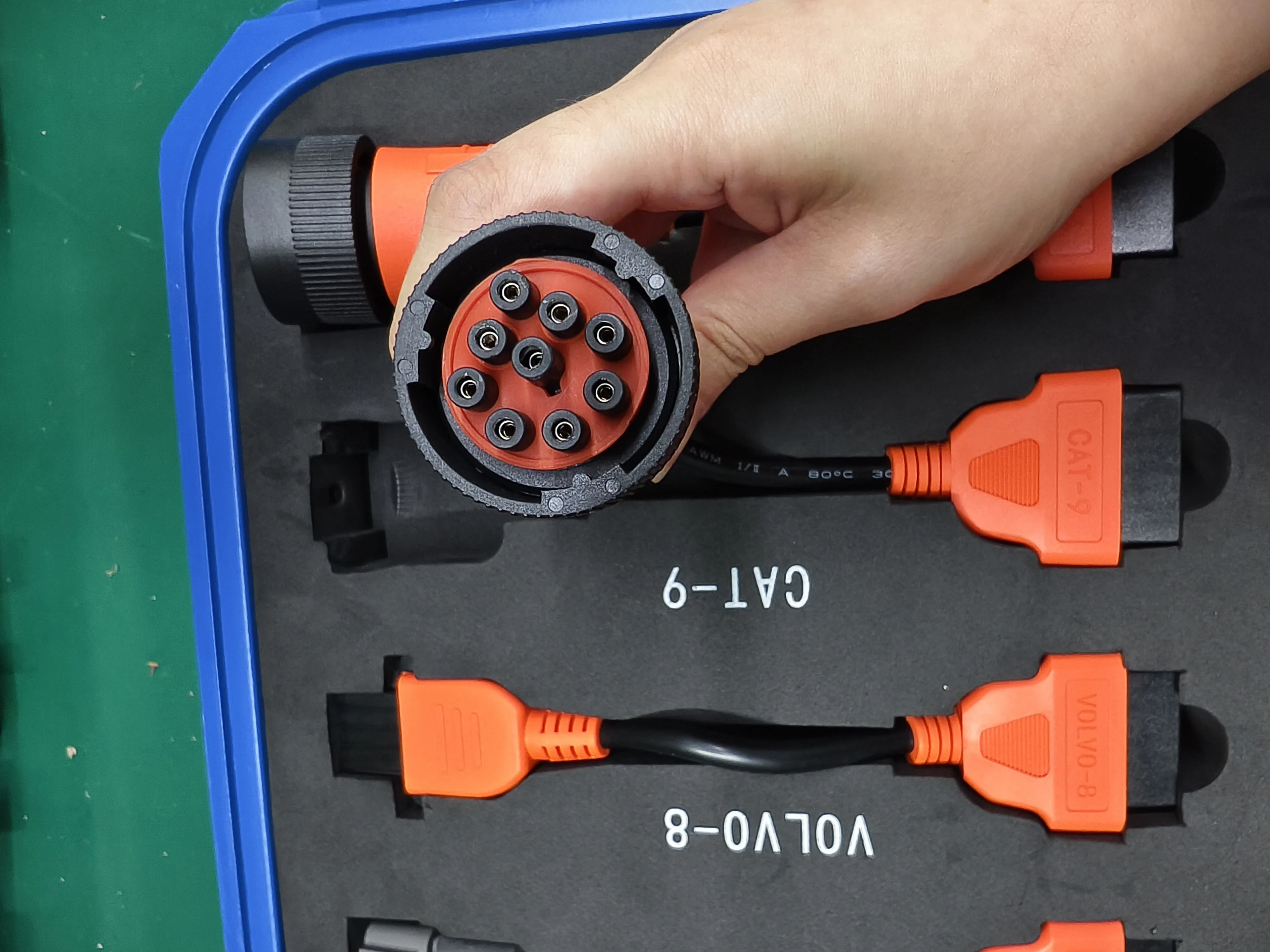 كابل واجهة 9pin لـ ET، كابل تشخيص 9P يدعم Xtruck Y009 HD طقم تشخيص الشاحنة #4