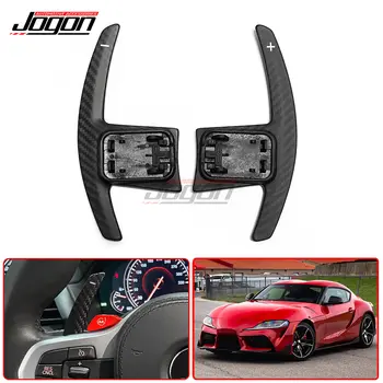 適用於豐田 Supra A90 MK5 2019 2020 2021 的碳纖維方向盤換檔撥片延長蓋(配件) 10 最佳銷售 超碳纖維 - №3