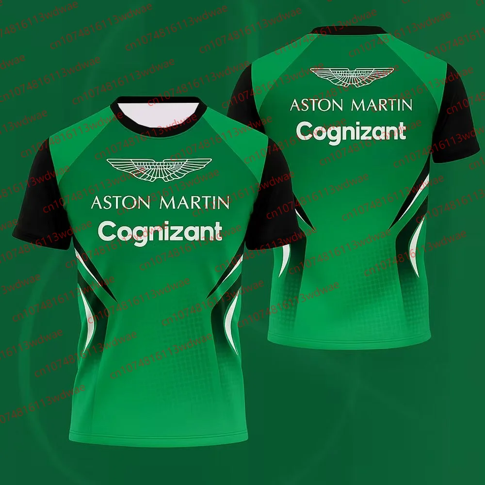 

2025 Aston Martin T-shirt Quick-drying Motorcycle Silverstone Race Edition Spanish Racer Fernando Alonso 14 Kit Fans T-shirt