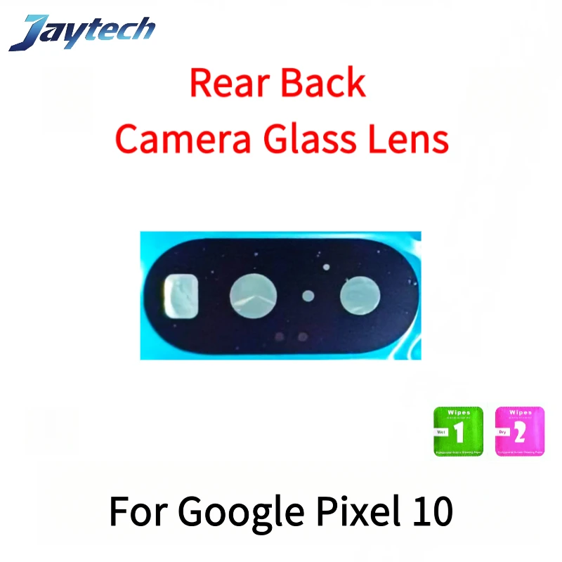 1 peça de vidro da câmera para google pixel 10 9 8 7 pro xl 7a 8a 9a lente de vidro da câmera traseira com cola adesiva