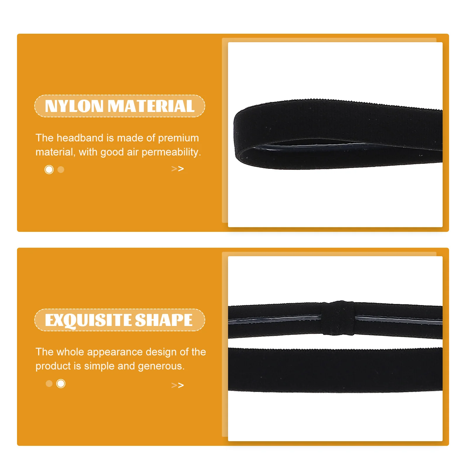 

3Pcs Antislip Silicone Sports Headband Men Sweatband Elastic Breathable for Basketball Football Gym Headband for Men