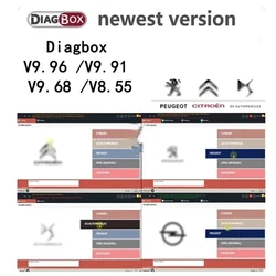 Accesorios para coche Diagbox V9.96, V9.91, V9.68, V8.55, actualización completa para Lexia3, PP2000, Lexia-3, Diagbox 9,96, Citroen/Peugeot