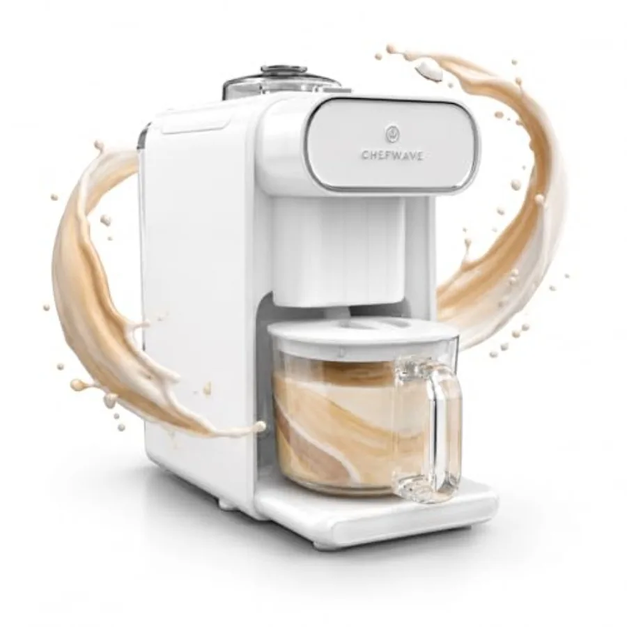 Milkmade Plant-Based Milk Maker, 6-in-1 Nut Milk hine for Almond, Oat, Soy, Cashew, Coconut and adamia — 1000W, No Soaking, Aut