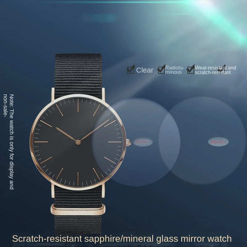 1.2mm Thickness Flat Sapphire Watch Crystal For Daniel Wellington 28mm 32mm 36mm 38mm 40mm dial lens replacement DW mirror glass