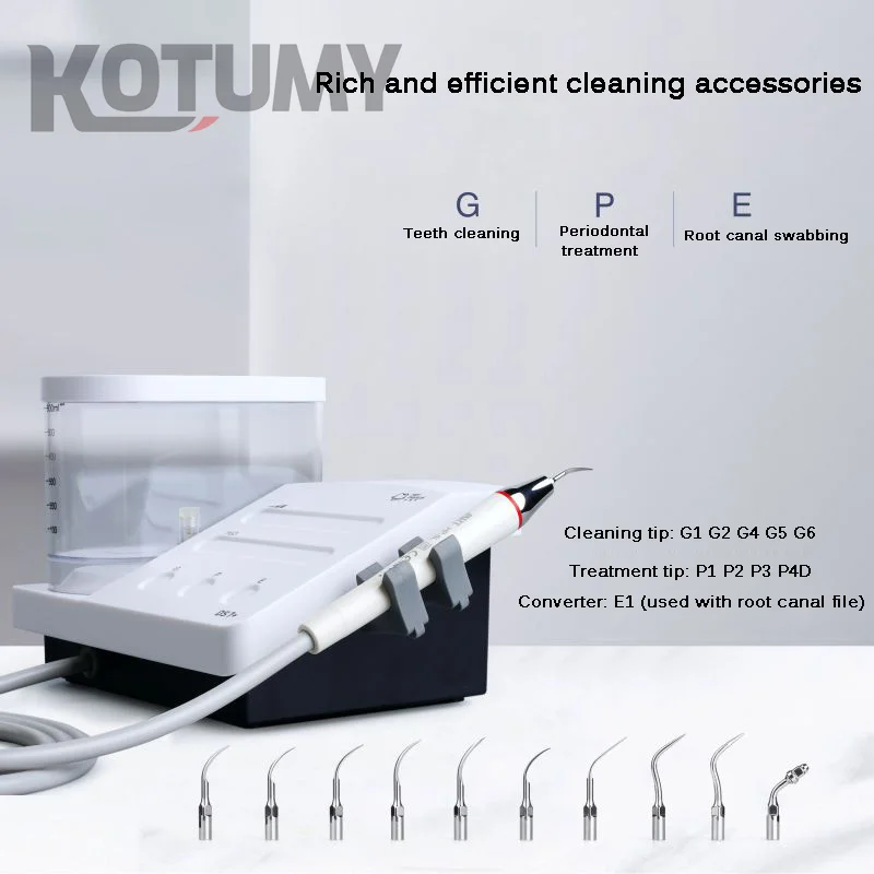 Инструменты для отбеливания зубов, электрический наконечник наконечника, портативный пьезоэлектрический ультразвуковой зубной скалер для собак, ветеринар