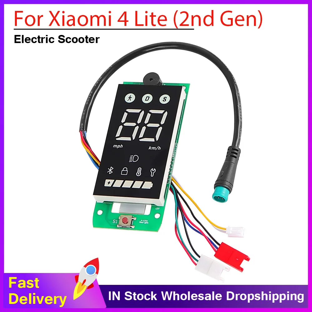 

Circuit Board Dashboard For Xiaomi 4 Lite (2nd Gen) Electric Scooter Display Instrument Kickscooter Replacement Parts