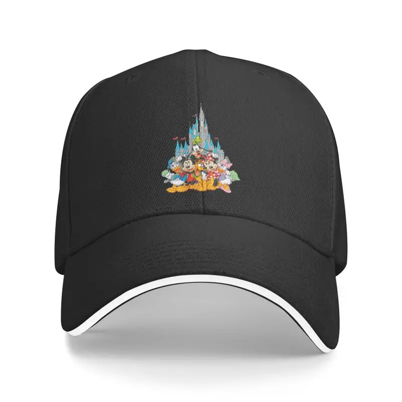 Custom Mickey Mouse Donald Duck Minnie Anime Baseball Cap Men Women Adjustable Dad Hat Performance