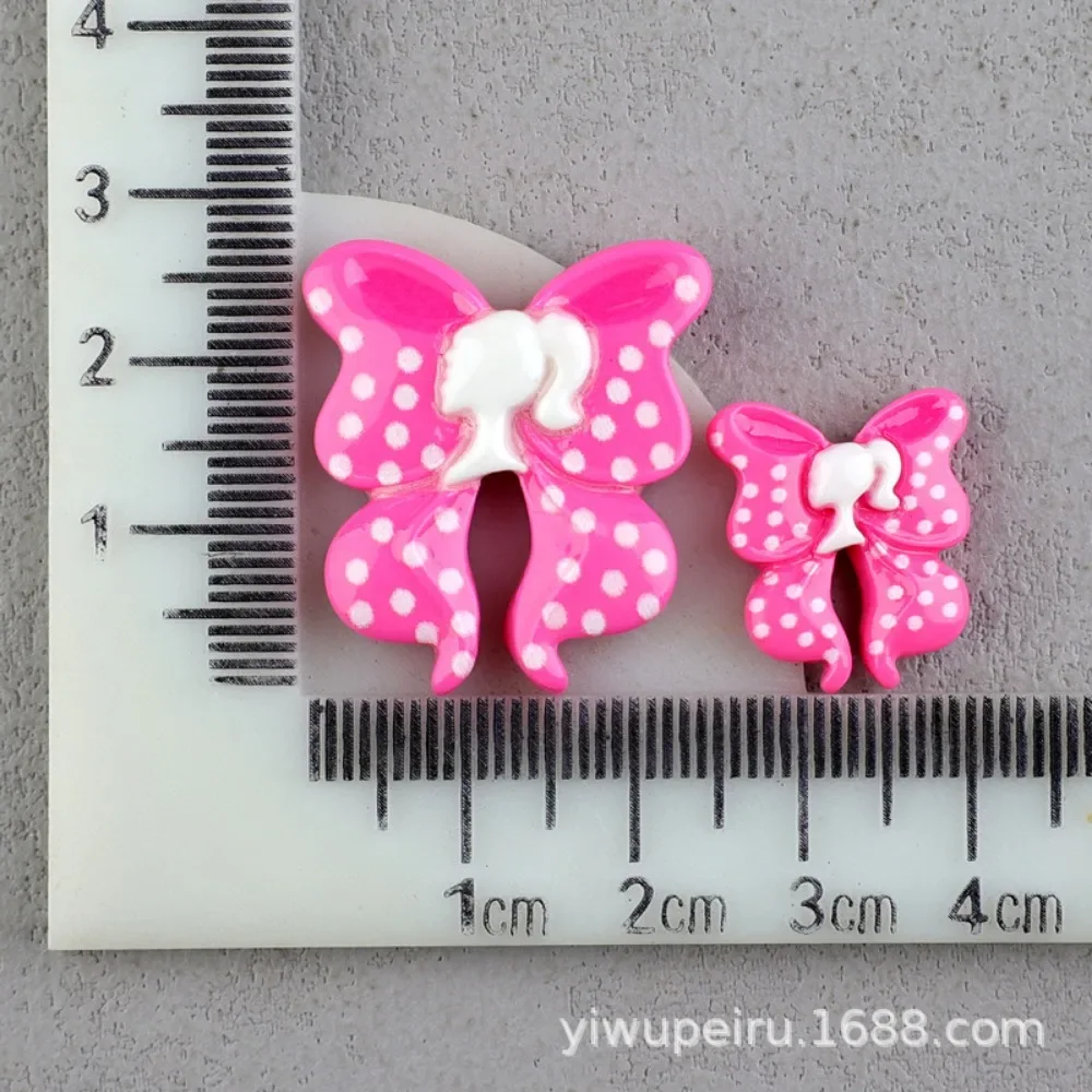 6pcs Set Cute Sweet Barbie DIY Material Mobile Phone Case Barrette Headwear Resin Fitting Clothes Shoes Decorative Ingredient