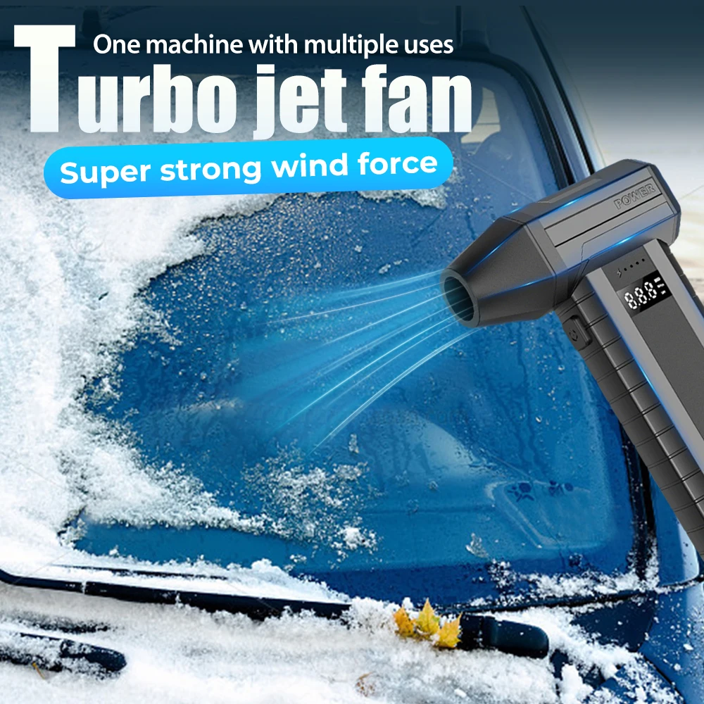 

1000000RPM Electric Air Blower Turbo Jet Fan Brushless Motor High-Speed Turbo Violent Fan USB Rechargeable Powerful Dust Blower