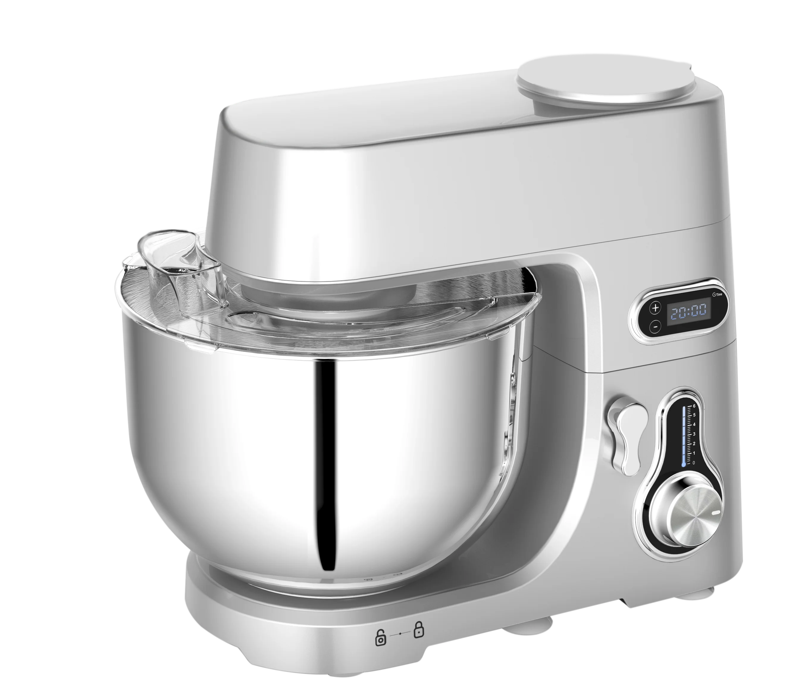 

Die-cast Metal 7 Litre 1800W Large Capacity Powerful Household Stand Mixer For Baking Cake Dough Kneading