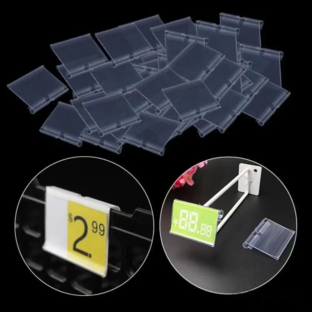 Porta etichette prezzo trasparenti Etichetta prezzo Etichetta per supermercato in plastica PVC Display Etichette per merci facili da inserire