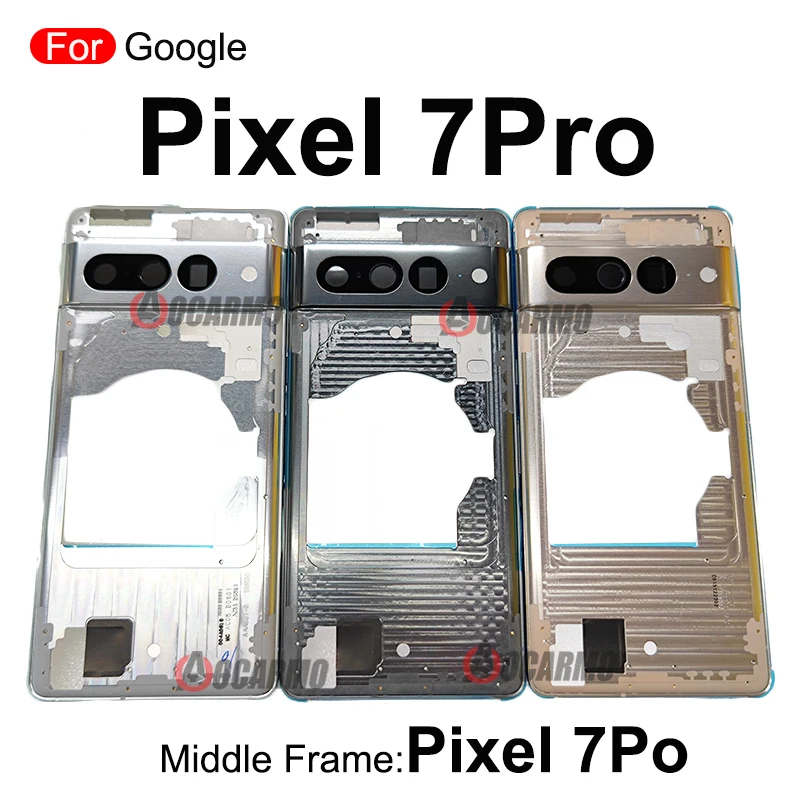 For Google Pixel 7 7Pro Middle Frame Cover With Side keys Buttons Replacement Repair Parts