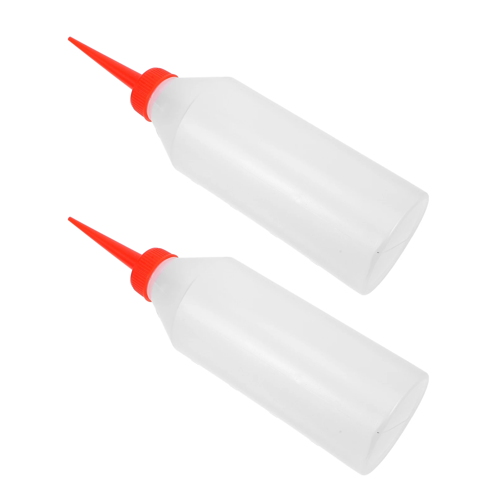 

2pcs Oil Bottle Plastic Engine Jugs Red Nozzle Precision Tip Sewing Machines Needle Dispenser Boat Squeeze Bottles