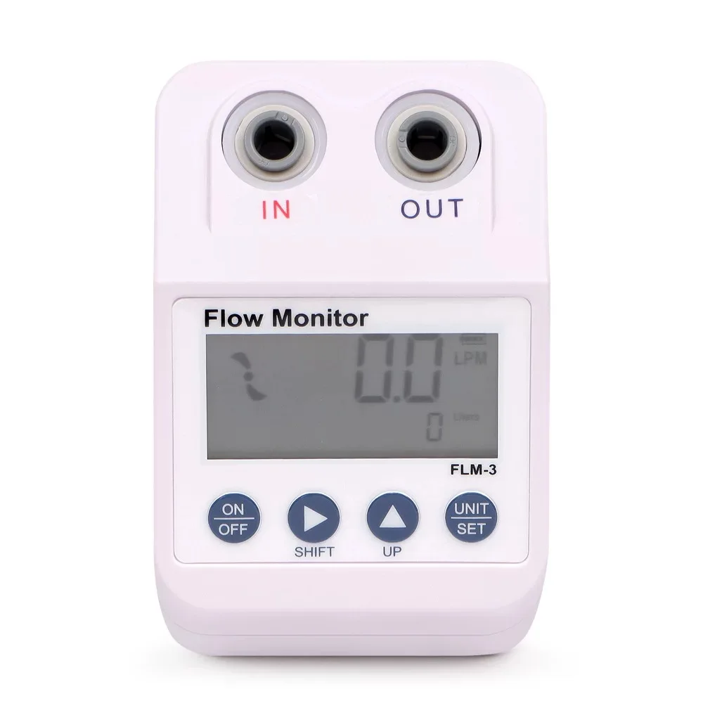FLM-3 Pengukur Aliran Air Pemurni Air Flowmeter Alarm Dan Fungsi Hemat Daya Filter Sensor Aliran Air Monitor 1/4 Inci