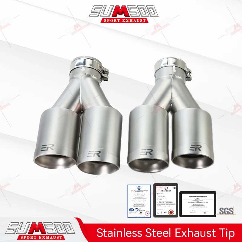 

1 Piece Matte Stainless Steel 80mm 90mm Outlet Exhaust for Auto Modified Car Accessories Muffler Universal Tailpipe Nozzle