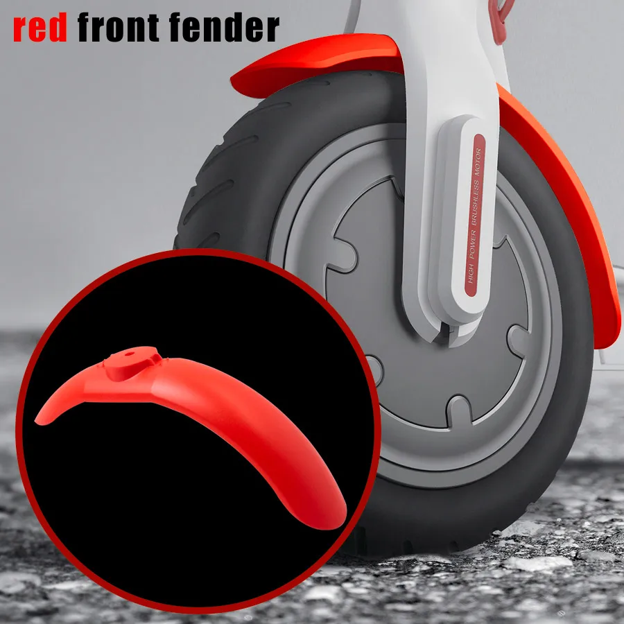 Front and Rear Fender Fascia Replacement Parts for Xiaomi Scooter M365 M187 Replacement Tire Splash Mudguard Accessories