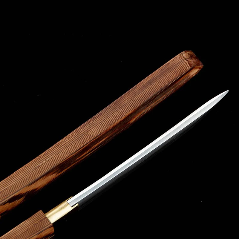 Sashimi Knife With Wood Cover Sharp Chefs Cleaver Tynny Slicing Sushi Utility Boning High Manganese Steel Blade Kitchen Knives