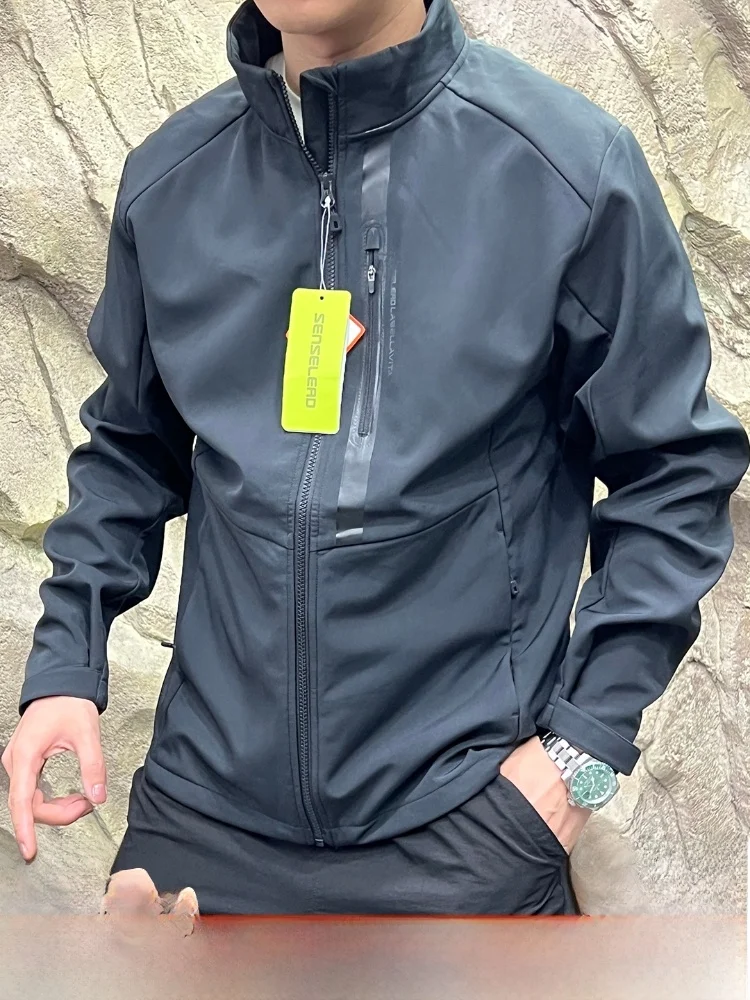 

High-End Soft ell Jaet with Inner Fce And Windproof Zipper for Autumn And Winter Outdoor Activities by Jingong