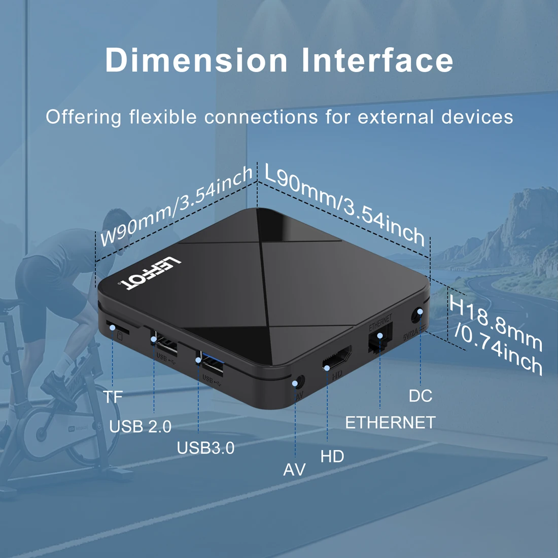 LEFFOT RK3518 Android 14.0 Smart TV BOX Rockchip RK3518 2GB 16GB 100M LAN USB3.0 4K WIFI6 Google Media Player Set Top Box