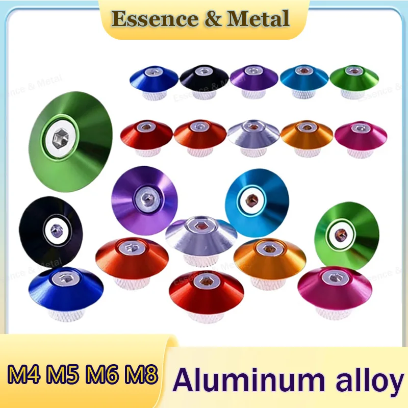 Colored  Aluminum Countersunk Head Washer M4 M5 M6 M8  Flat  Head Countersunk Head Screw Washer Suitable For RC Car  Accessories