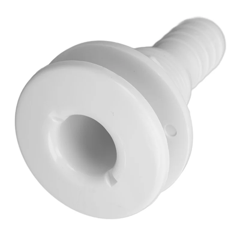 

ABSS-8X Скаппер для слива воды в лодке ABS 3/4 дюйма, белый сквозной соединитель, соединительная муфта для шланга, сменное оборудование для сливного отверстия
