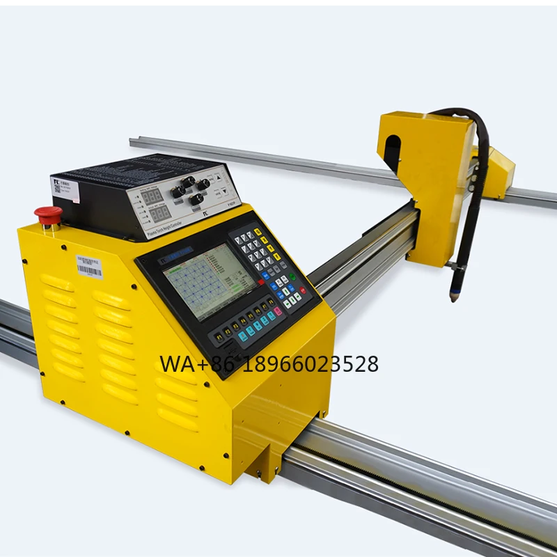 Portable gantry plasma cutting machine plasma flame dual cutting torch integrated thickened crossbeam guide design stable cut