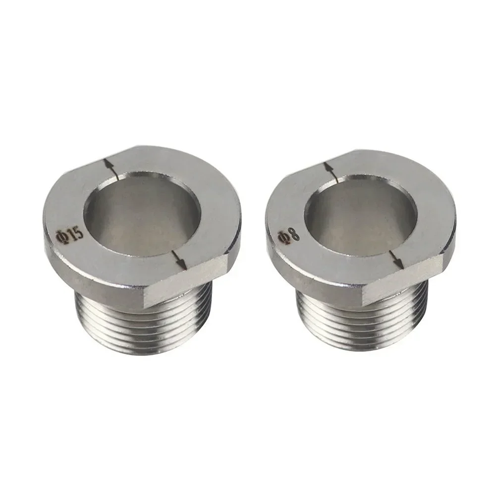 1pc 8mm/15mm Stainless Steel  Drill Sleeve Bushing M20 Dowelling Jig Woodworking Drilling Guide Locator Drilling Bit Accessories