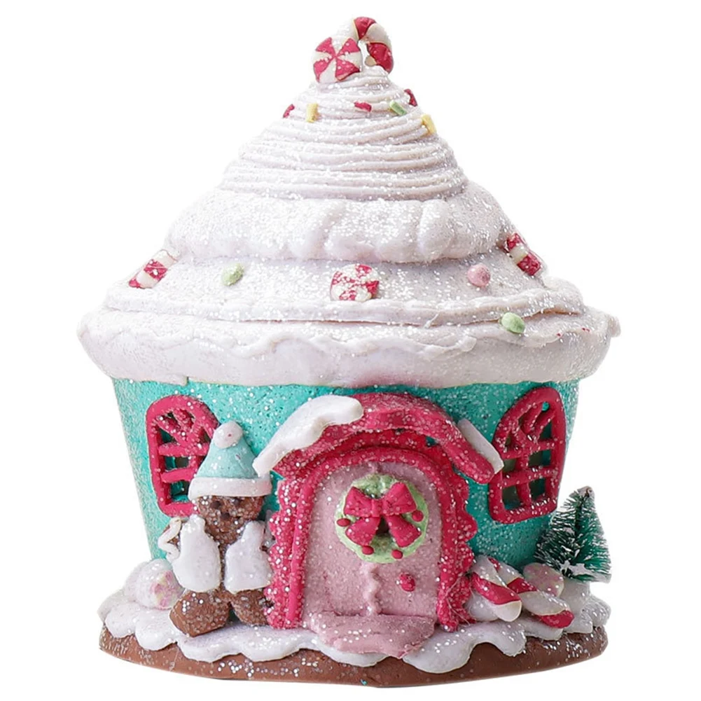 

LED Christmas Gingerbread House Light Up House Gingerbread Decor Christmas House Tabletop Christmas Holiday Decorative,AT99C