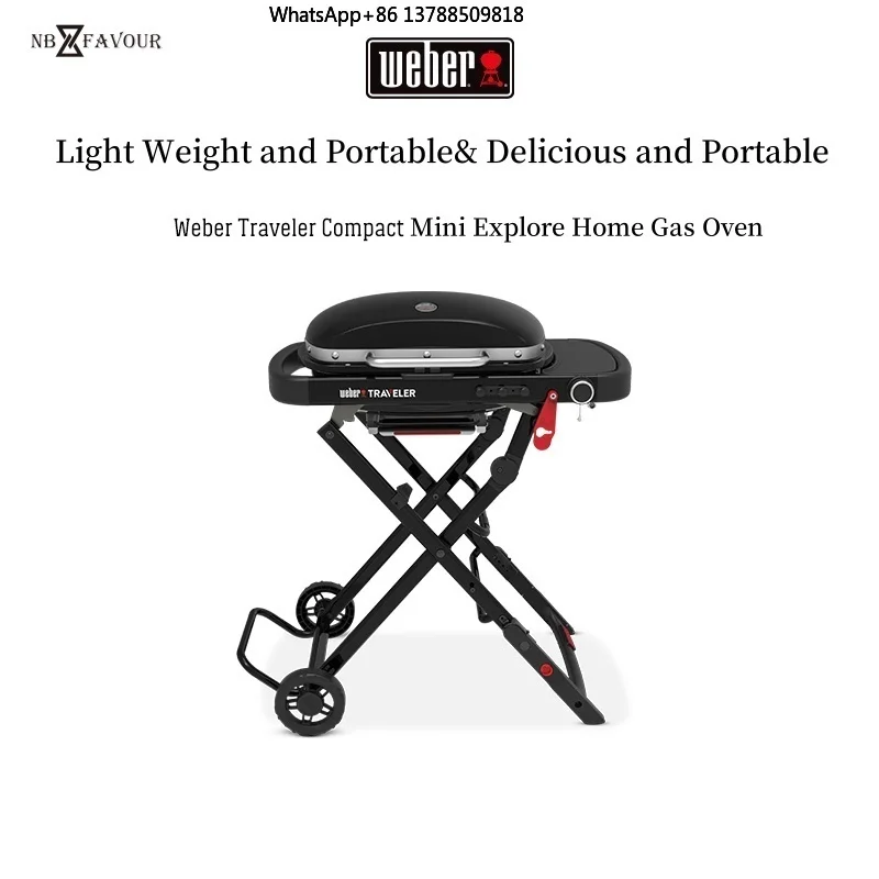 New  Traveler Compact Mini Gas Stove Outdoor Portable Barbecue Gas Grill
