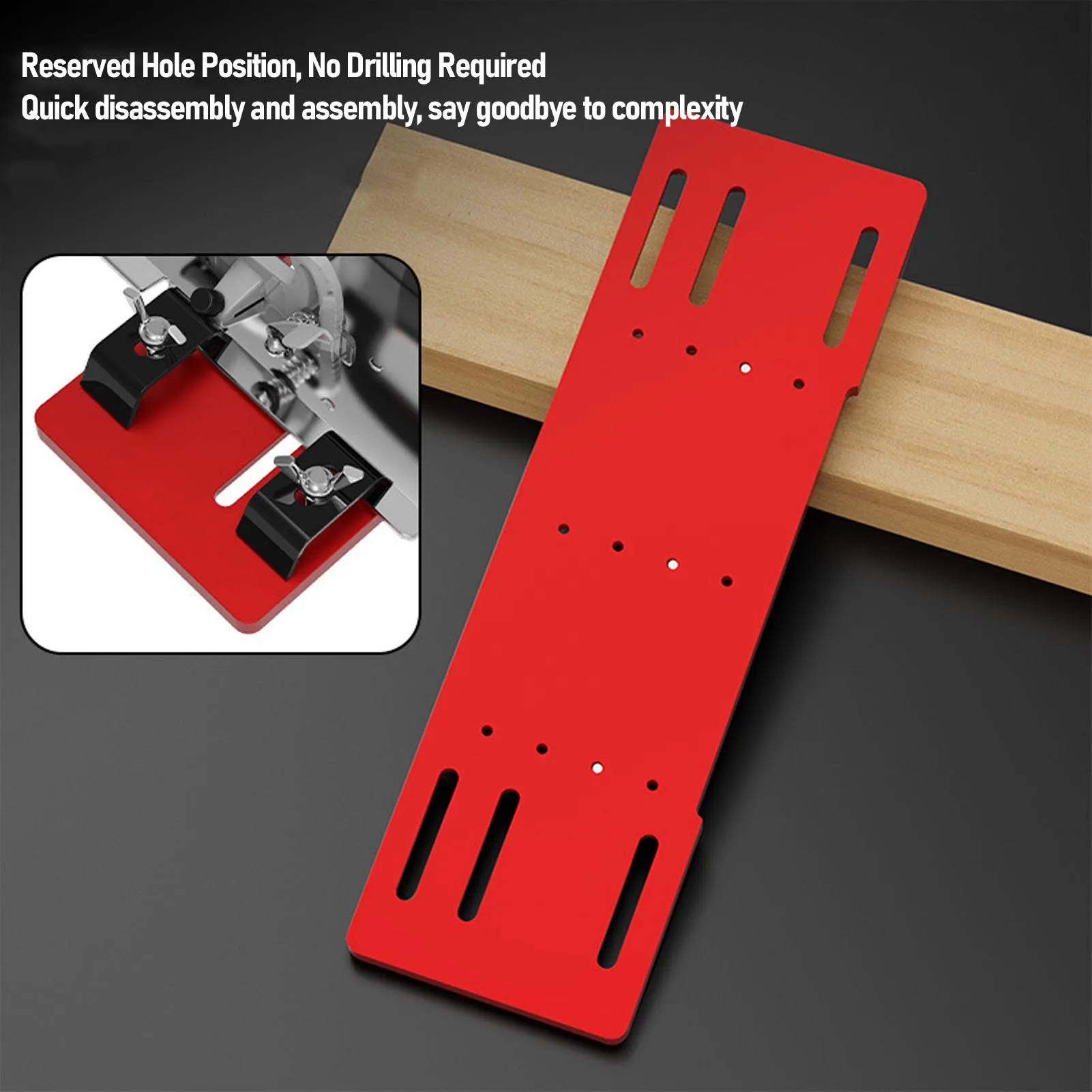 Cutting Machine Base Plate Quick Positioning No Drilling Circular Saw  Plate for Woodworking  Plate Saw Base